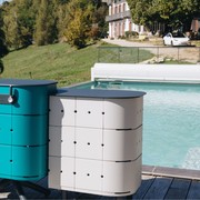 ALUVY JEAN Basalt Outdoor Storage Cabinet - Right - Champagne gallery detail image