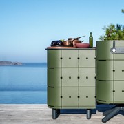 ALUVY JEAN Basalt Outdoor Storage Cabinet - Left - Kaki gallery detail image