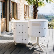 ALUVY JEAN Original Outdoor Storage Cabinet - Left - Blanc gallery detail image