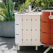 ALUVY JEAN Original Outdoor Storage Cabinet - Left - Blanc gallery detail image