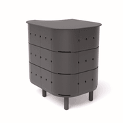 ALUVY JEAN Basalt Outdoor Storage Cabinet - Left - Anthracite gallery detail image
