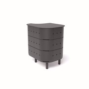 ALUVY JEAN Basalt Outdoor Storage Cabinet - Left - Anthracite gallery detail image