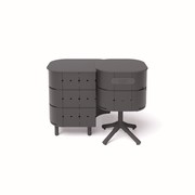 ALUVY JEAN Basalt Outdoor Storage Cabinet - Left - Anthracite gallery detail image