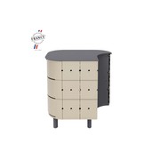 ALUVY JEAN Basalt Outdoor Storage Cabinet - Left - Champagne gallery detail image