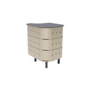ALUVY JEAN Basalt Outdoor Storage Cabinet - Left - Champagne gallery detail image