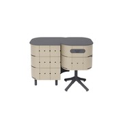 ALUVY JEAN Basalt Outdoor Storage Cabinet - Left - Champagne gallery detail image