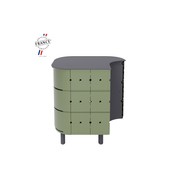 ALUVY JEAN Basalt Outdoor Storage Cabinet - Left - Kaki gallery detail image
