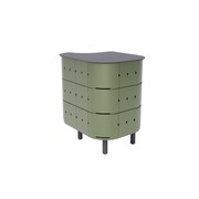 ALUVY JEAN Basalt Outdoor Storage Cabinet - Left - Kaki gallery detail image