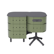 ALUVY JEAN Basalt Outdoor Storage Cabinet - Left - Kaki gallery detail image