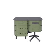ALUVY JEAN Basalt Outdoor Storage Cabinet - Left - Kaki gallery detail image