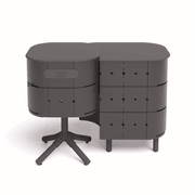 ALUVY JEAN Basalt Outdoor Storage Cabinet - Right - Anthracite gallery detail image