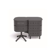 ALUVY JEAN Basalt Outdoor Storage Cabinet - Right - Anthracite gallery detail image