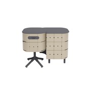 ALUVY JEAN Basalt Outdoor Storage Cabinet - Right - Champagne gallery detail image