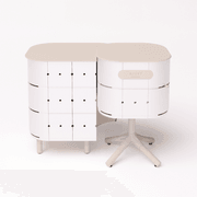 ALUVY JEAN Original Outdoor Storage Cabinet - Left - Blanc gallery detail image
