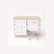 ALUVY JEAN Original Outdoor Storage Cabinet - Left - Blanc gallery detail image