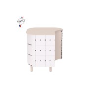 ALUVY JEAN Original Outdoor Storage Cabinet - Left - Blanc gallery detail image