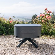 ALUVY SAM Basalt Low Brazier - Anthracite gallery detail image