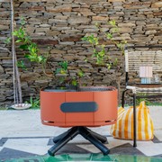 ALUVY SAM Basalt Low Brazier - Terracota gallery detail image