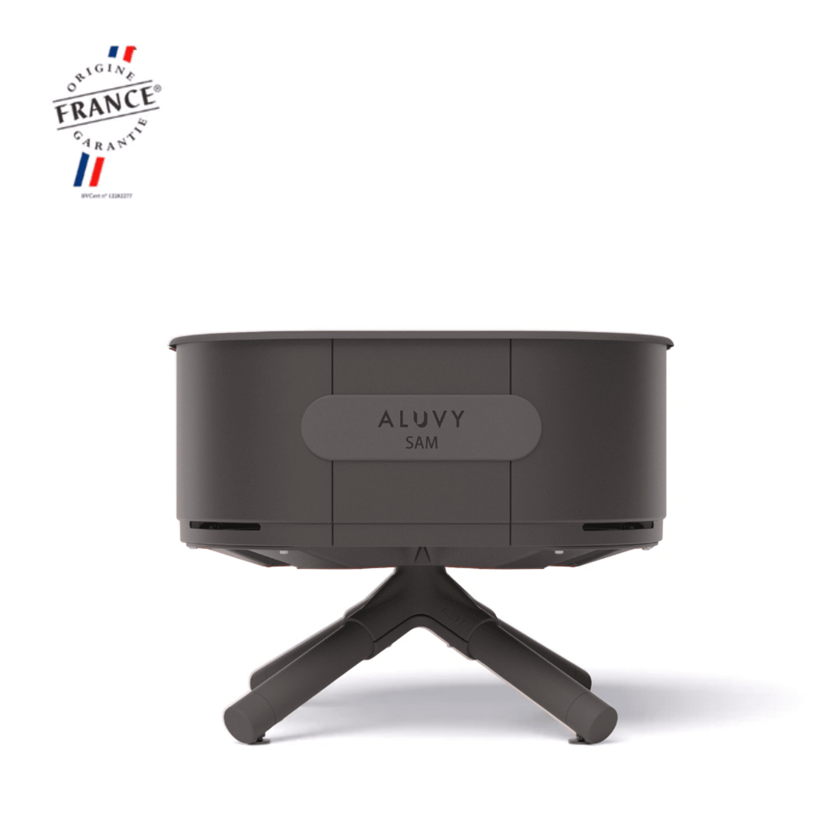 ALUVY SAM Basalt Low Brazier - Anthracite gallery detail image