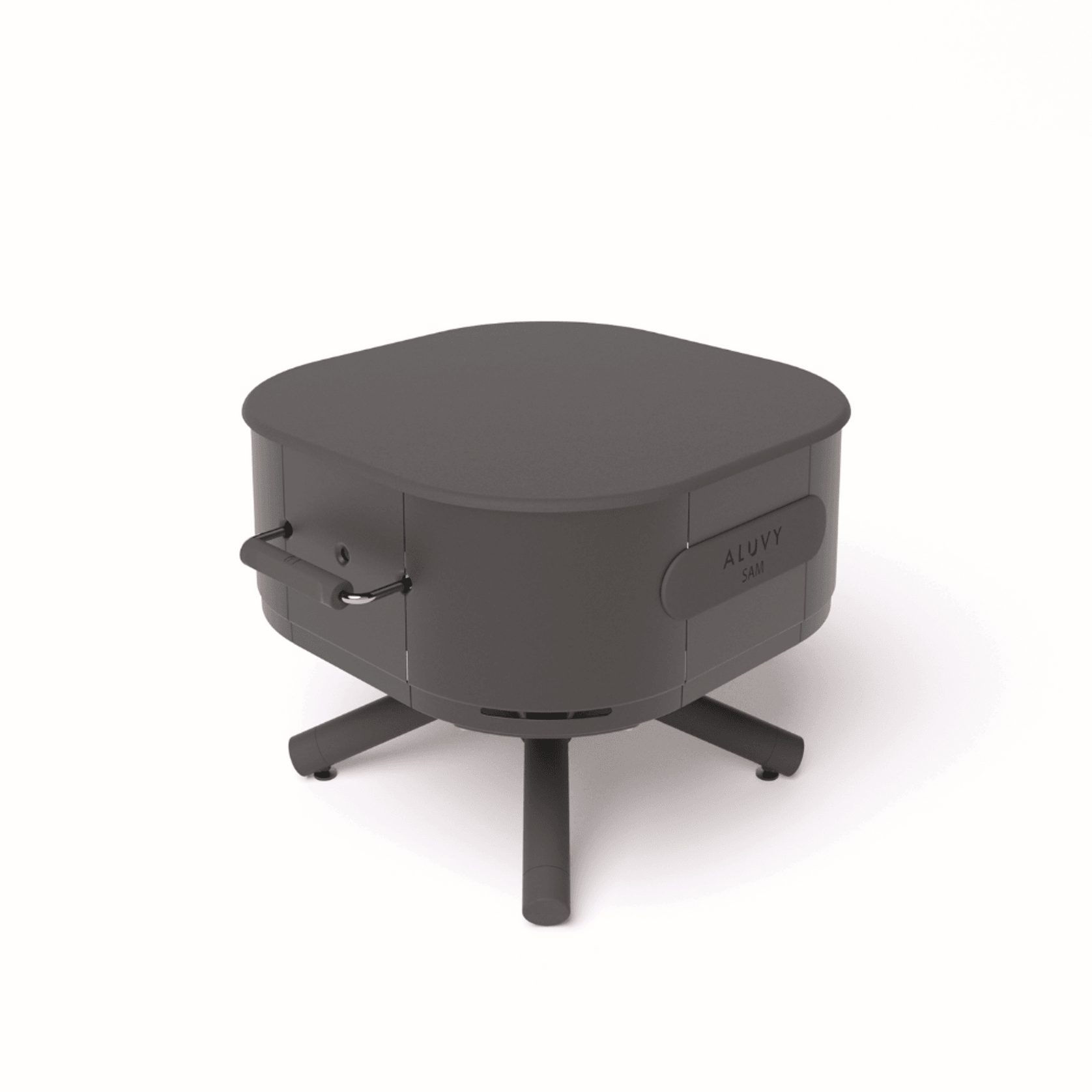 ALUVY SAM Basalt Low Brazier - Anthracite gallery detail image