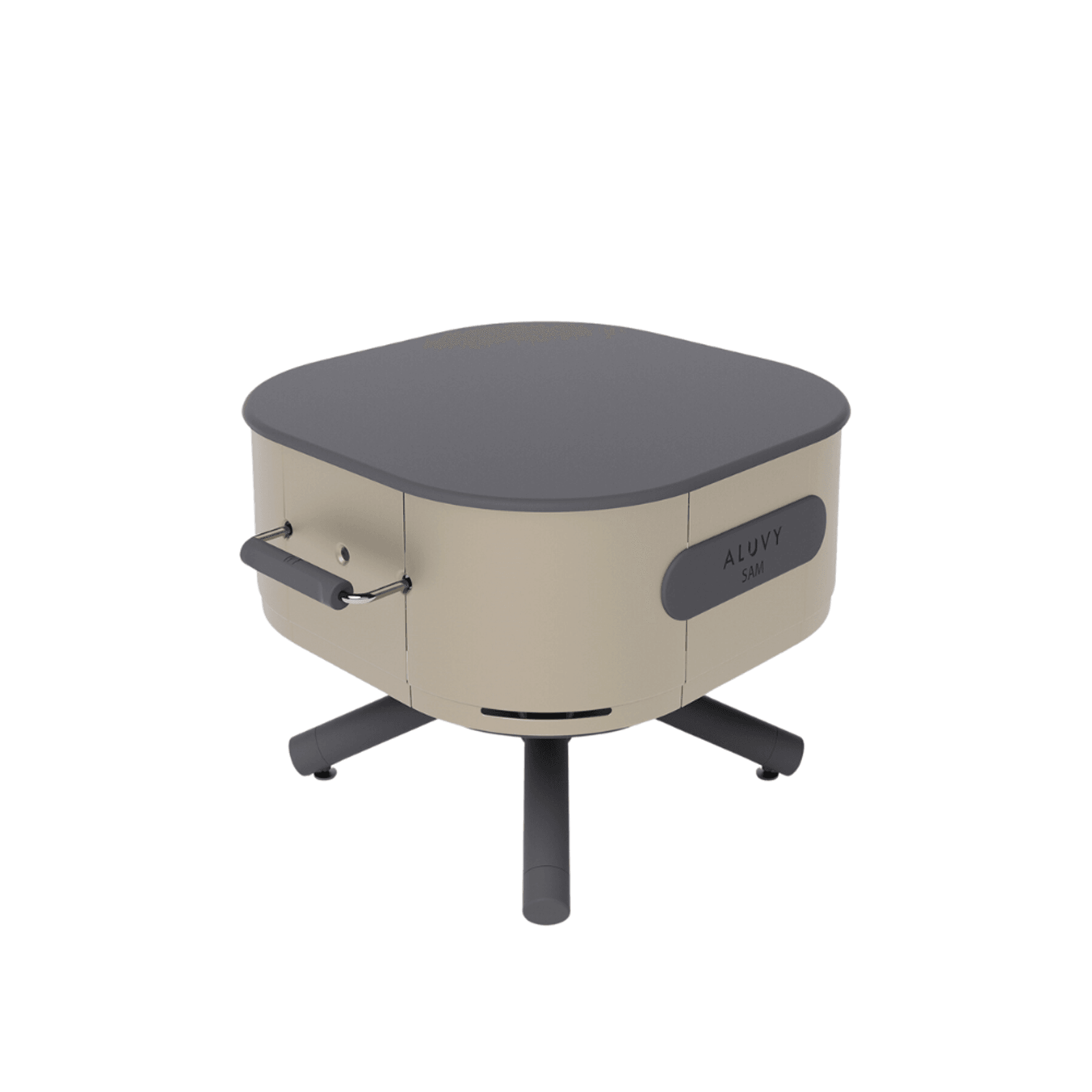 ALUVY SAM Basalt Low Brazier - Champagne gallery detail image