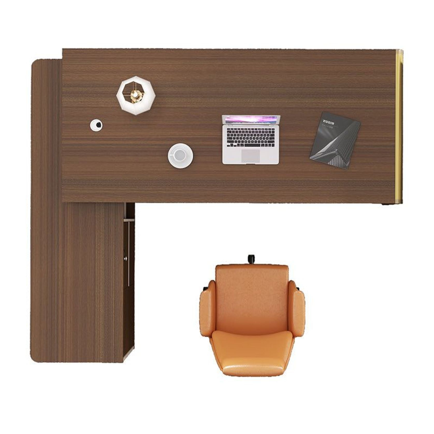 ANDERSON Executive Desk 2.0M Reversible - Australian Gold Oak gallery detail image