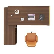 ANDERSON Executive Desk 2.0M Reversible - Australian Gold Oak gallery detail image