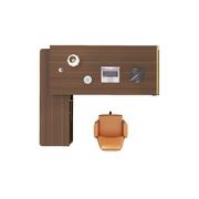 ANDERSON Executive Desk 2.0M Reversible - Australian Gold Oak gallery detail image