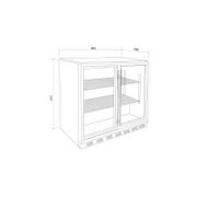 Artusi Double-Door Outdoor Refrigerator - Stainless Steel gallery detail image