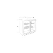 Artusi Double-Door Outdoor Refrigerator - Stainless Steel gallery detail image