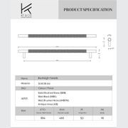 Burleigh Heads Solid Brass Appliance Pull Handles gallery detail image