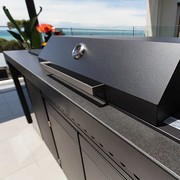 Artusi 2400mm Aperto Ferro Outdoor Kitchen Cabinet - Impera Black Stone gallery detail image