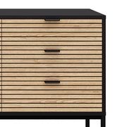 ODENCE Sideboard 160cm - Natural & Black gallery detail image