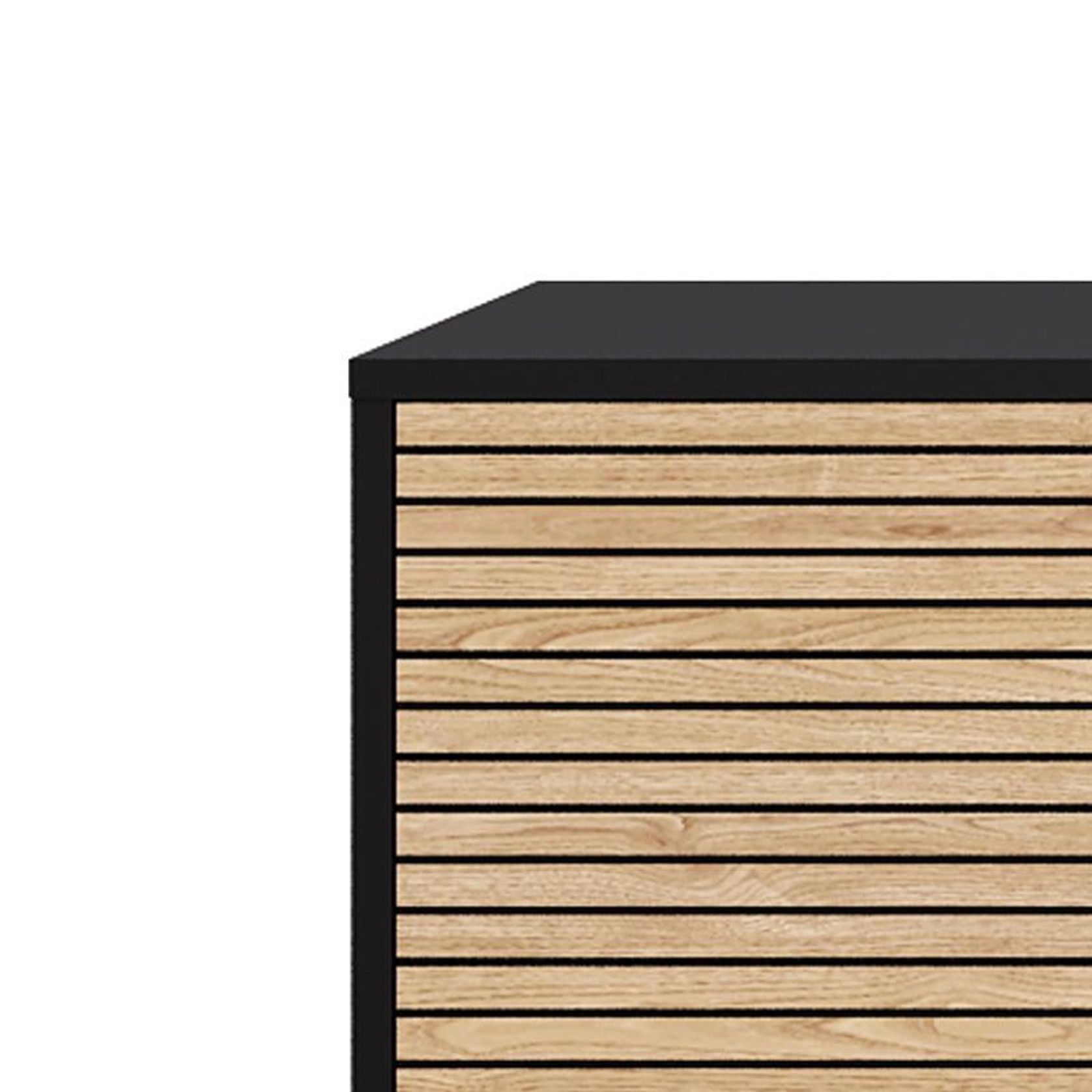 ODENCE Sideboard 160cm - Natural & Black gallery detail image
