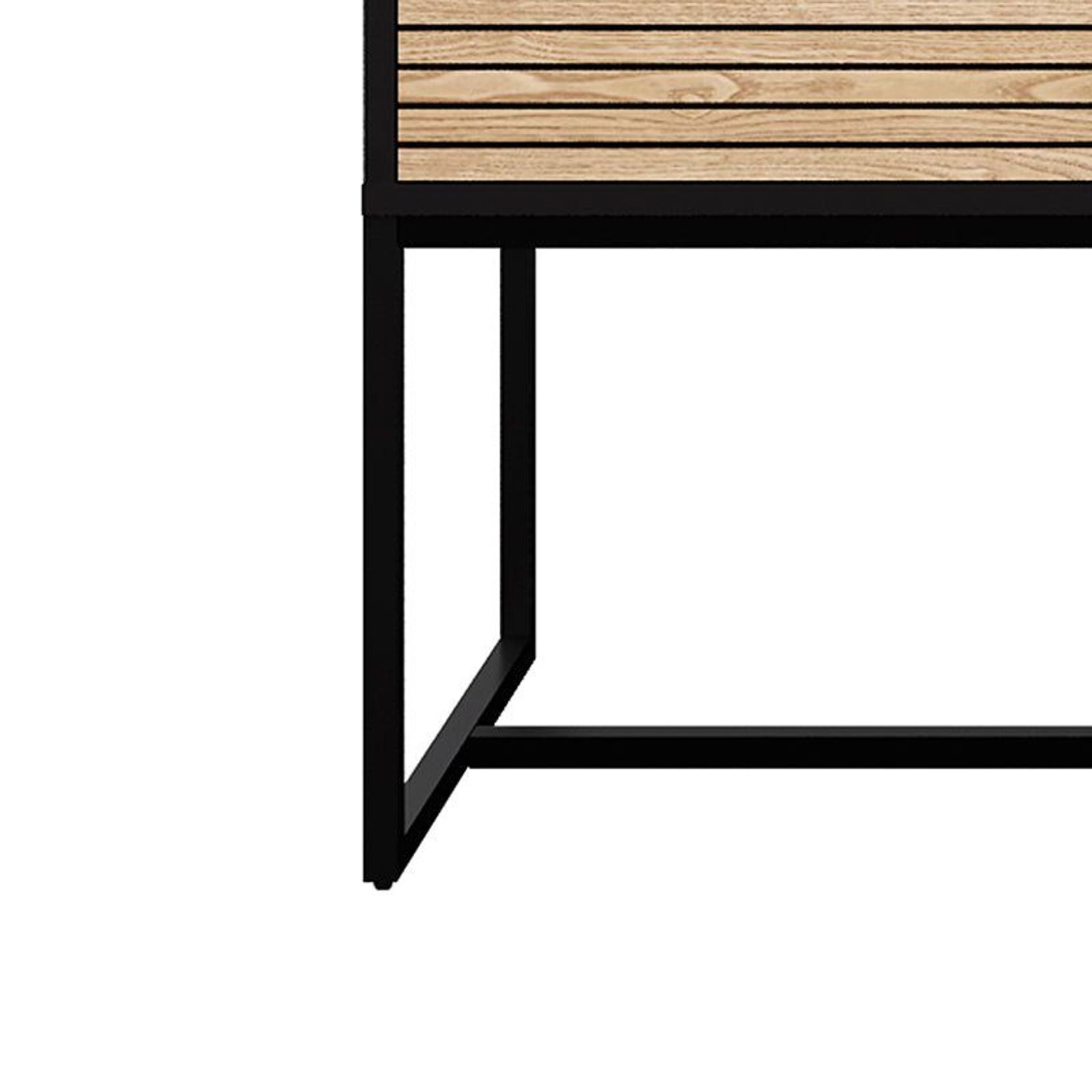 ODENCE Sideboard 160cm - Natural & Black gallery detail image