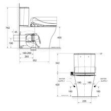 Cygnet Hygiene Rim Round CCBTW - Bottom Inlet with SpaLet E-Bidet Seat gallery detail image