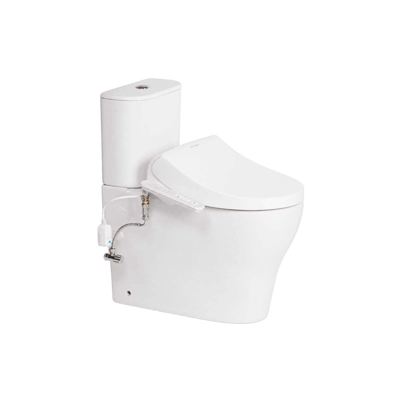 Cygnet Hygiene Rim Square CCBTW - Bottom Inlet with SpaLet E-Bidet Seat gallery detail image