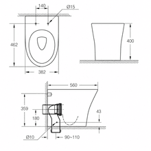 Signature Hygiene Rim BTW with SpaLet E-Bidet Seat gallery detail image