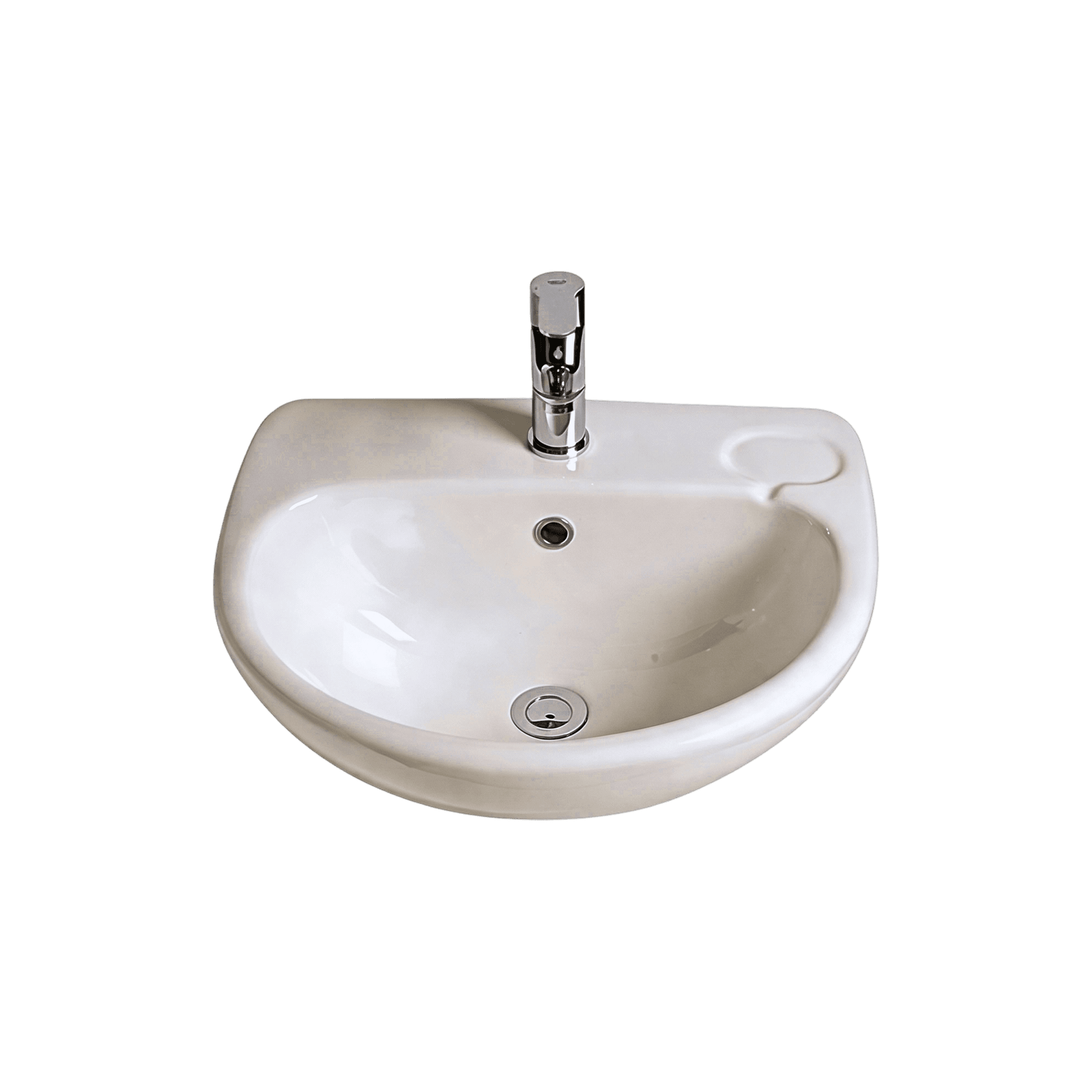 Studio 500 Wall Basin - 1 Tap Hole - Overflow - Inc Fixing Kit gallery detail image