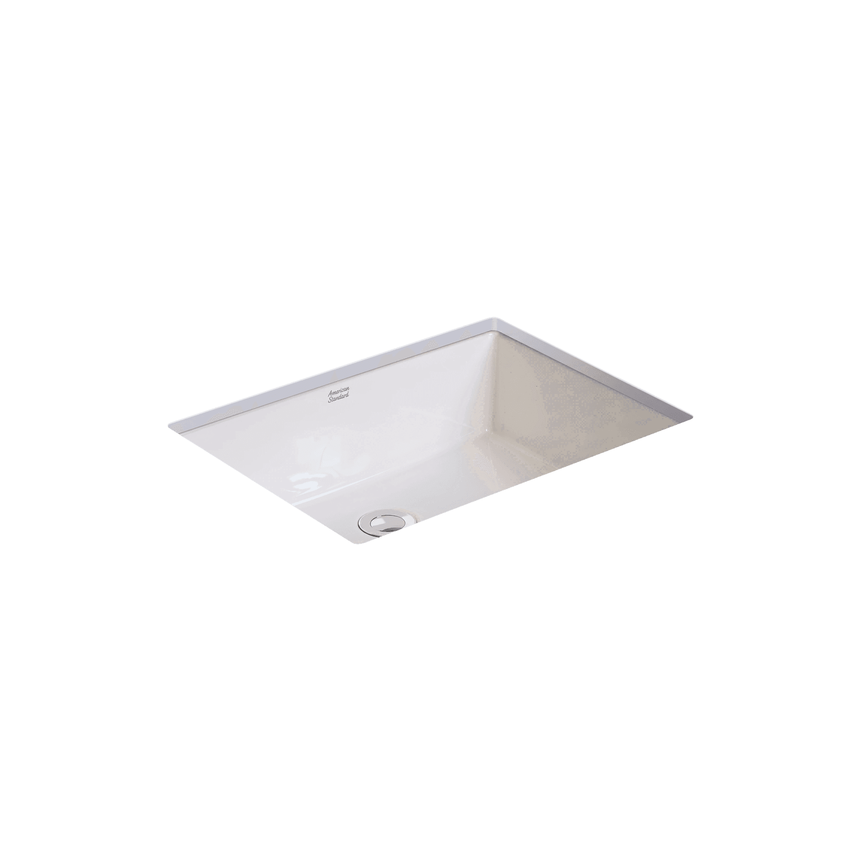 Heron Square 500 Under Counter Basin - Overflow gallery detail image