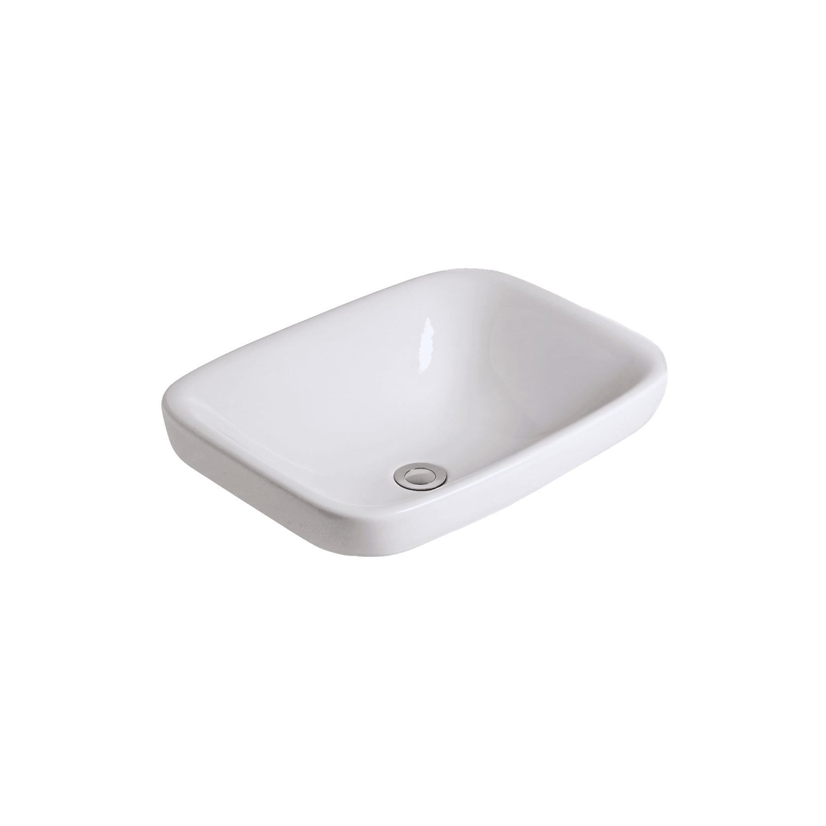 Cygnet 550 Semi Inset Basin - No Overflow gallery detail image