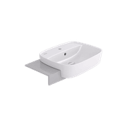 Signature 550 Semi Recessed Basin - 1 Tap Hole - Overflow gallery detail image