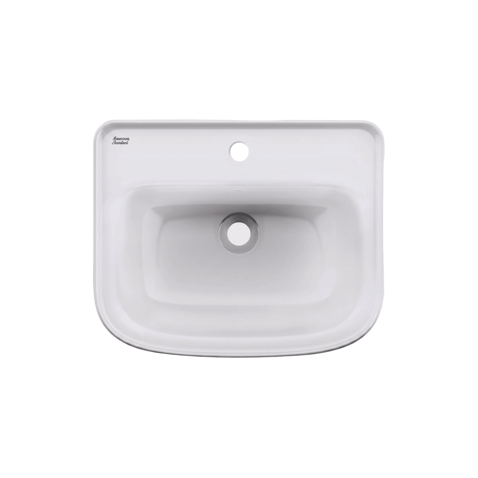 Loven 550 Wall Hung Basin - 1 Tap Hole - Overflow gallery detail image