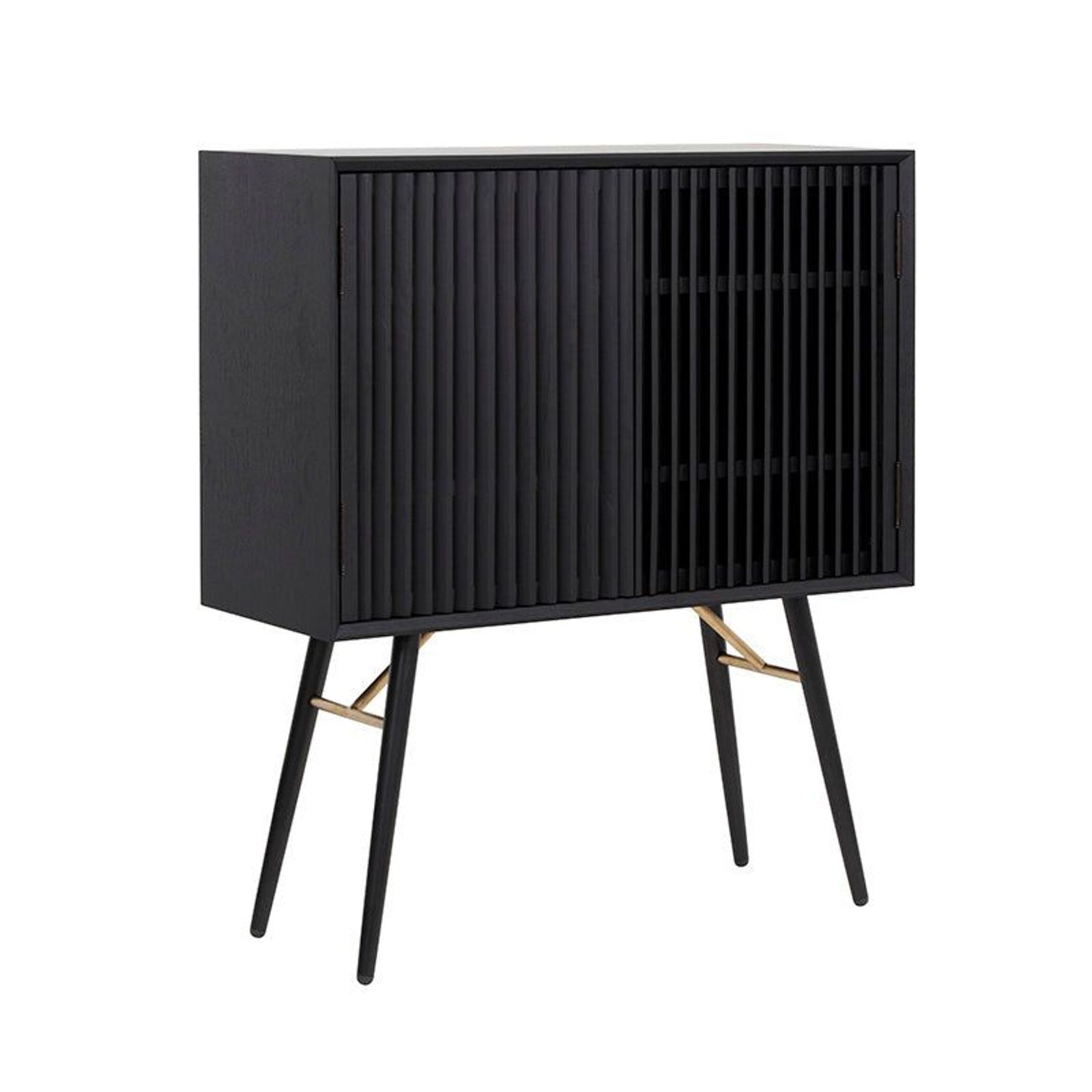 ASLOG Tall Sideboard 90cm - Black gallery detail image