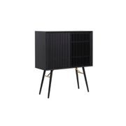 ASLOG Tall Sideboard 90cm - Black gallery detail image