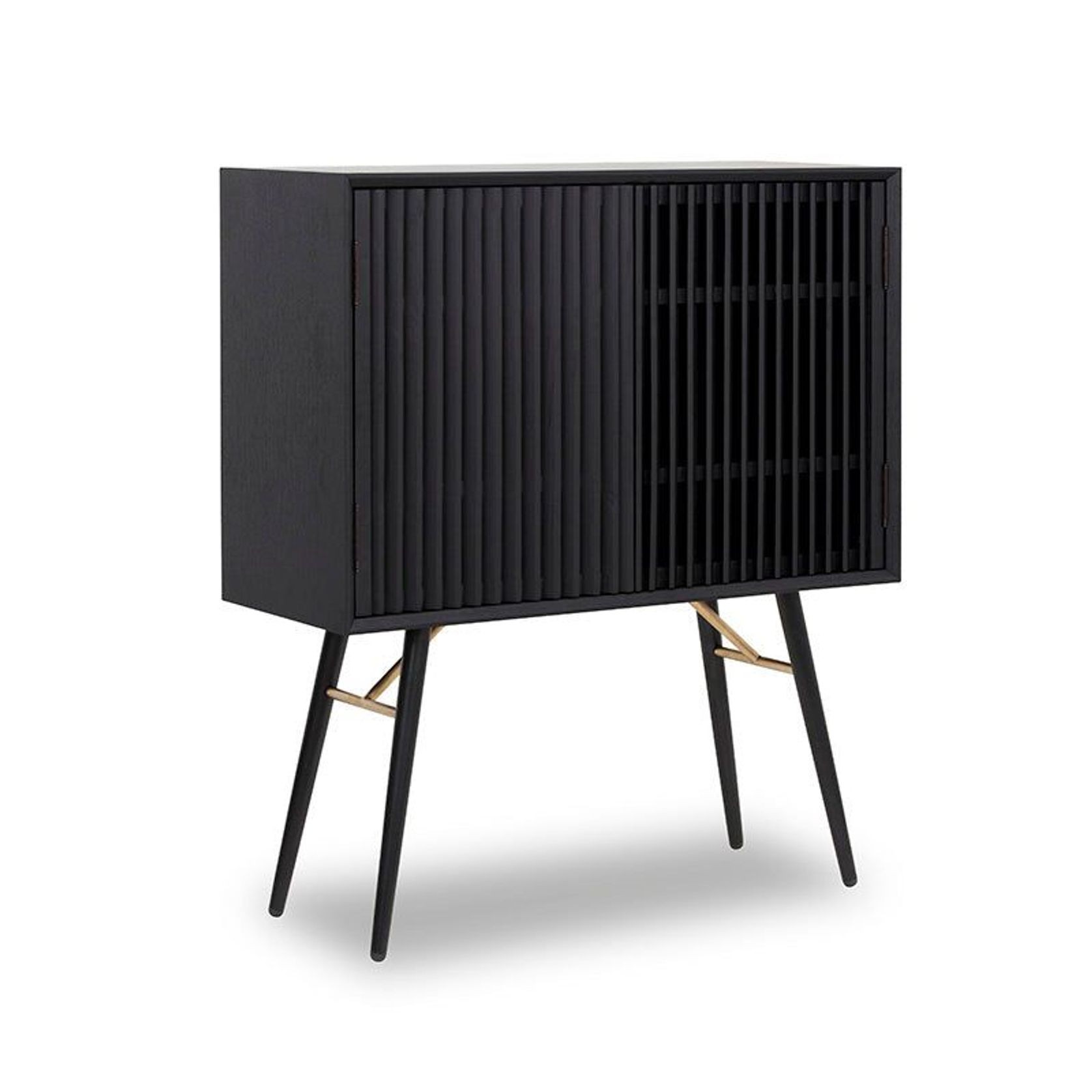 ASLOG Tall Sideboard 90cm - Black gallery detail image