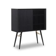 ASLOG Tall Sideboard 90cm - Black gallery detail image