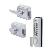 Lockwood Digital Lock Set Knob Timber Frame Strike 002-1DXSC gallery detail image