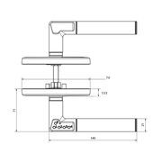Lockwood Electronic Lock Code Door Lever Right Hand Stainless Steel 8816RSS gallery detail image