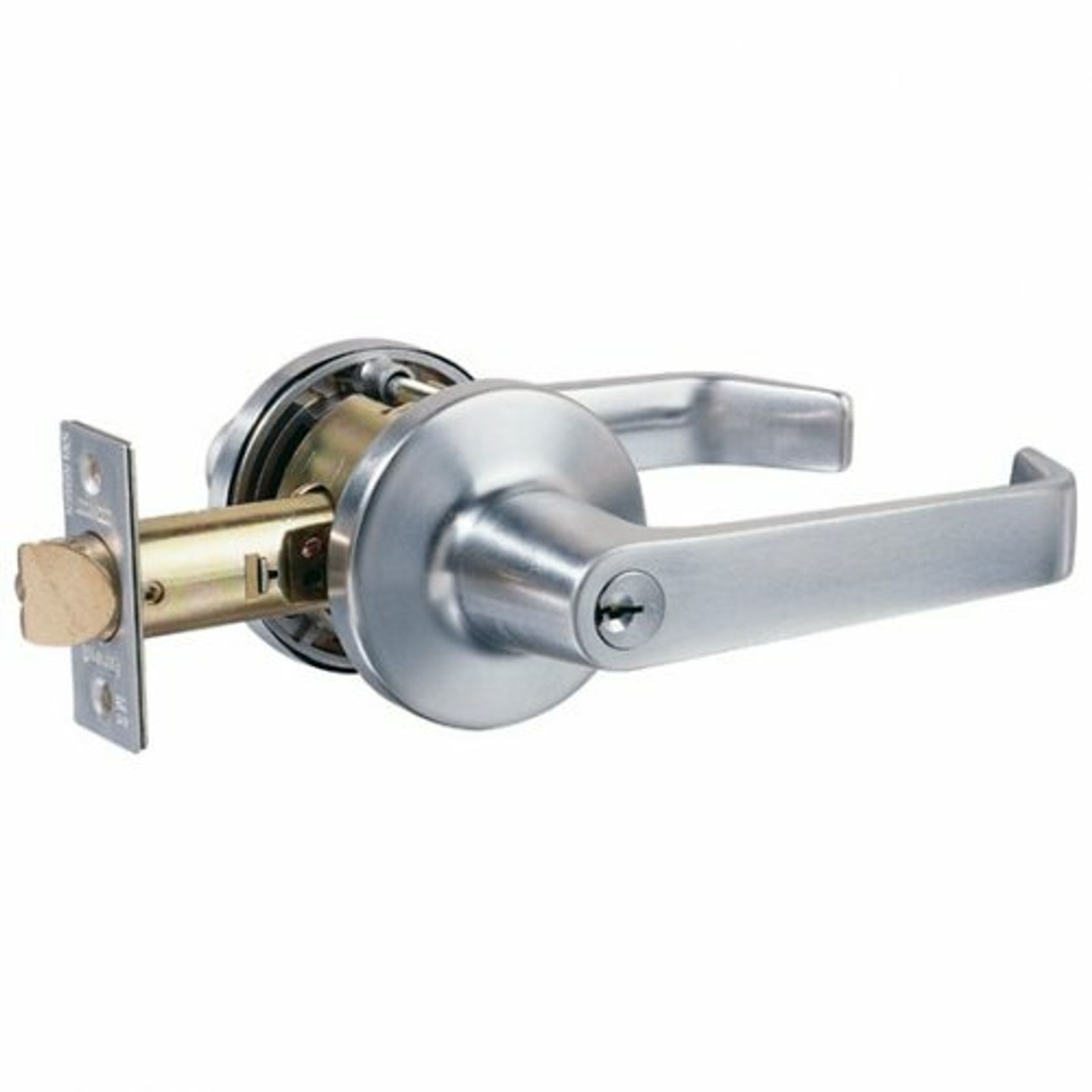 Lockwood Classroom Door Handle Lever Set Commercial Grade Satin Chrome 956SC gallery detail image